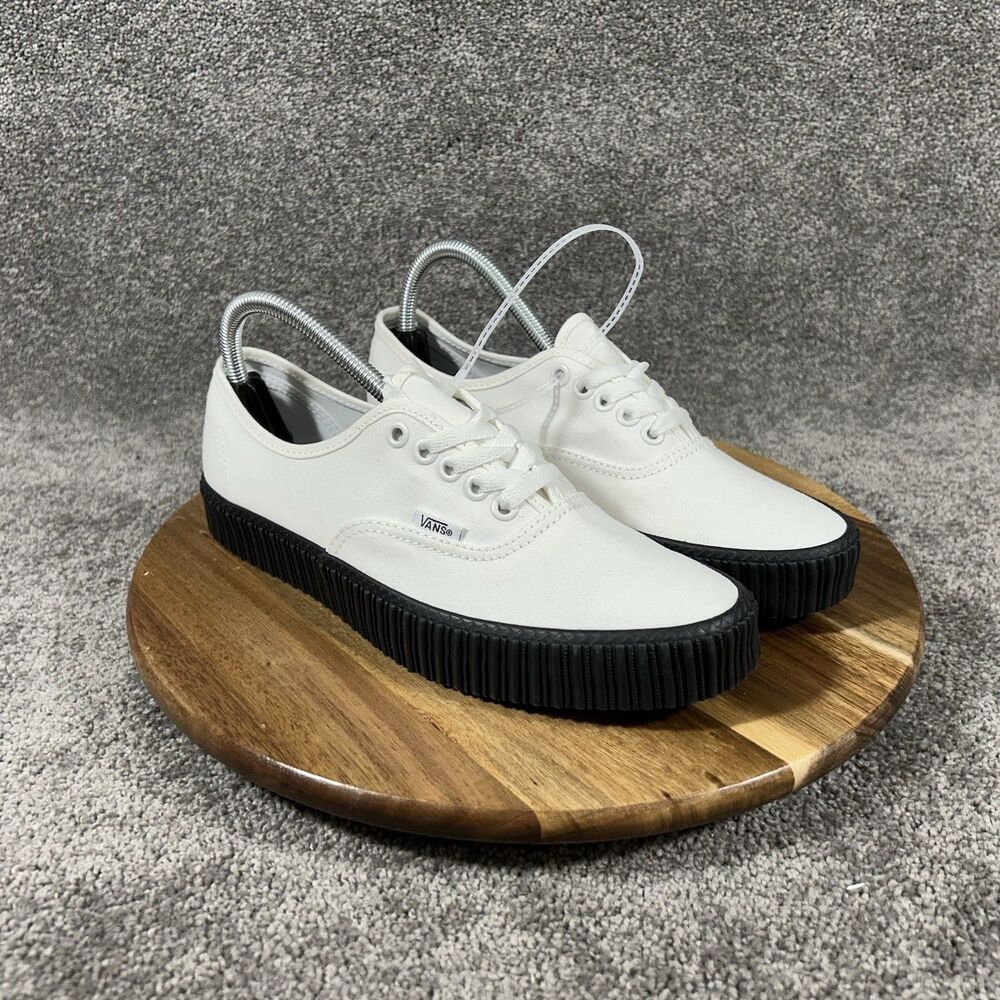 Vans Authentic Creeper Women’s Size 9 Core White Black Sole Grunge Shoes NWOB - Picture 2 of 11